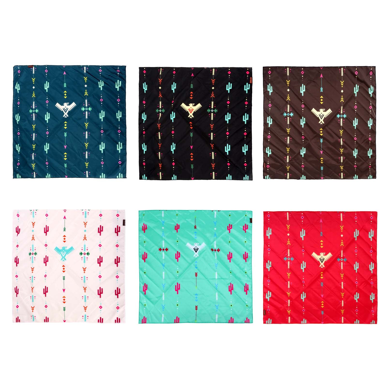 BDN03  American Bling Arrow Thunderbird Pattern Print Bandana- Assorted Colors (12 PCS)