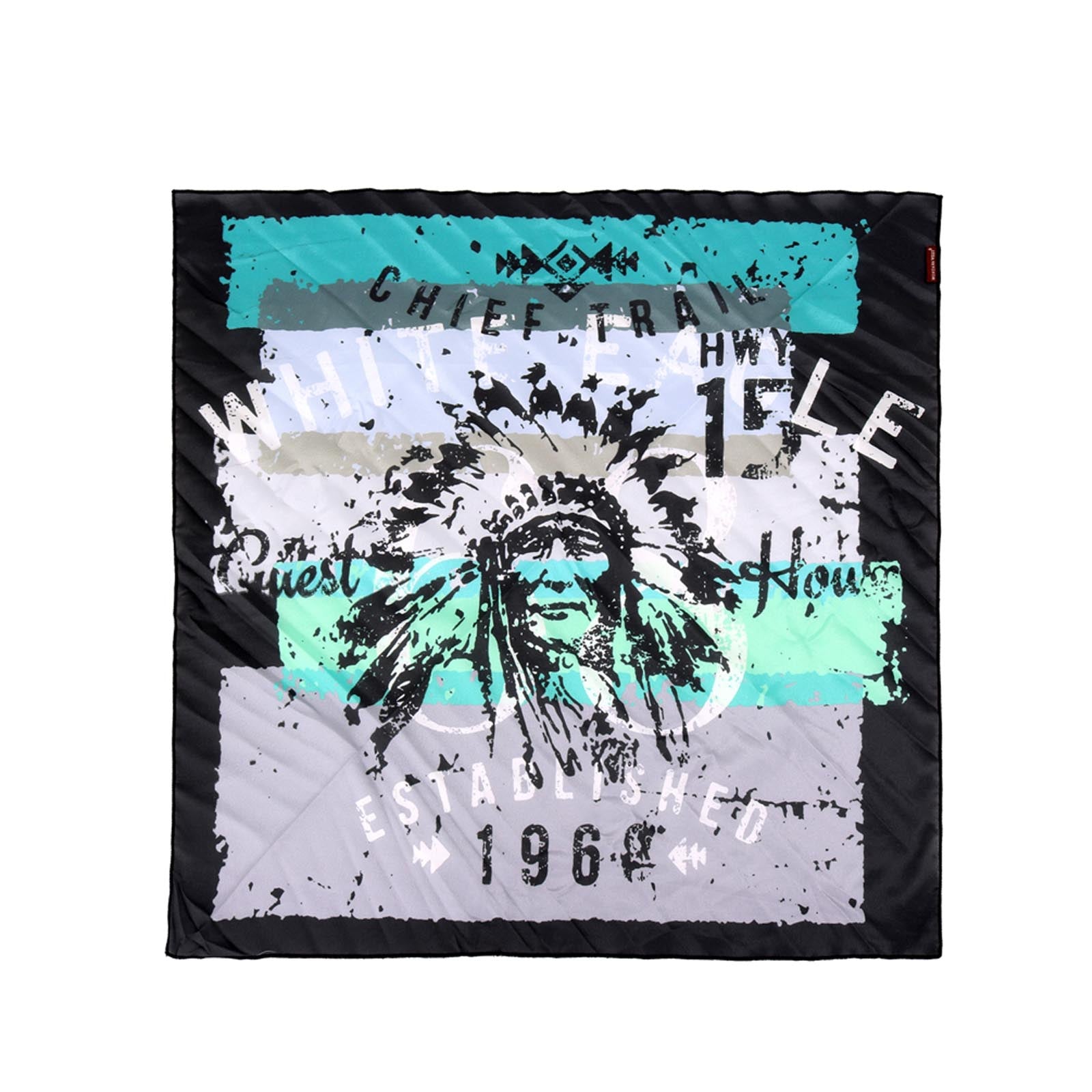 BDN13  American Bling Indian Chief Print Bandana - Assorted Colors (12 PCS)