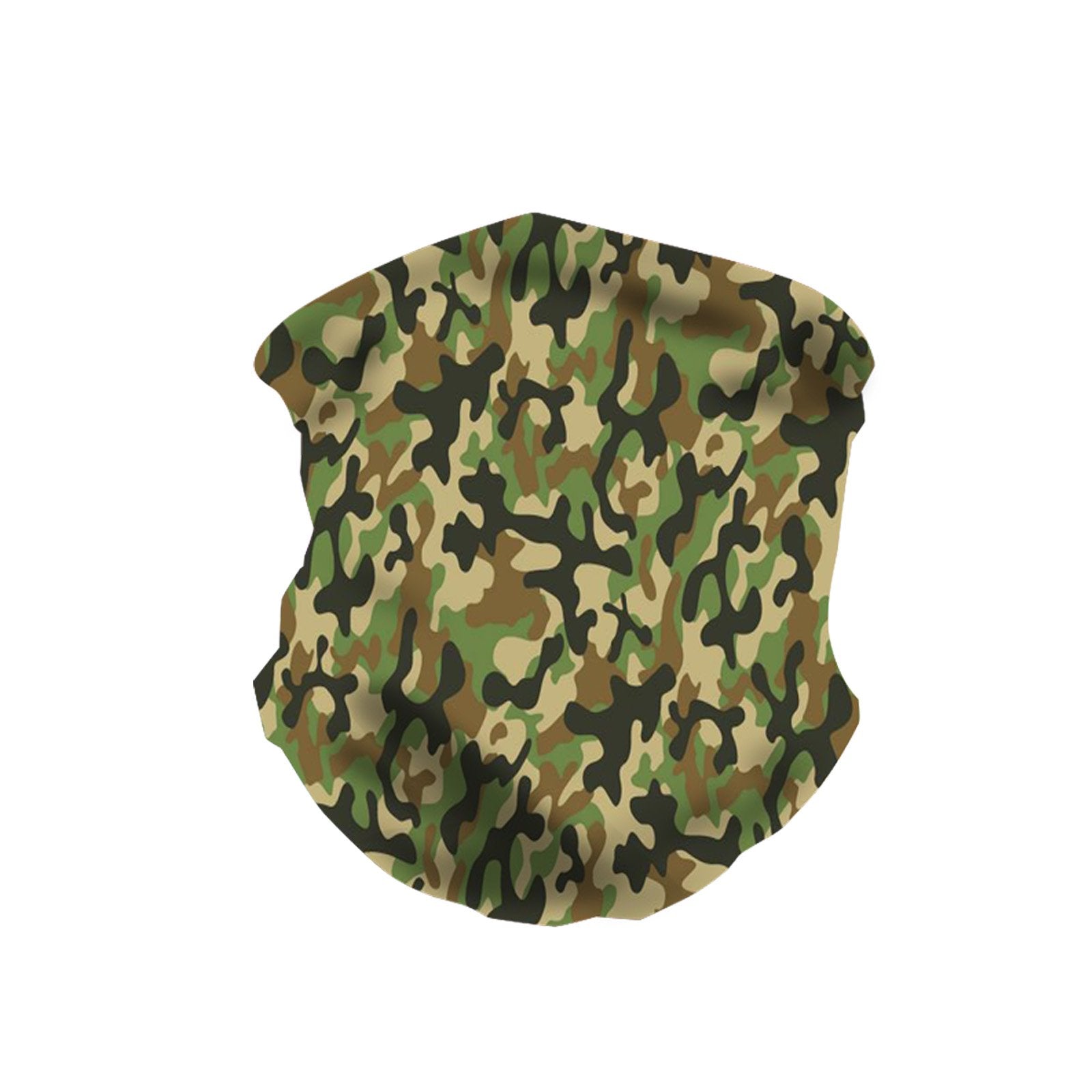 NFC-9002  Camo Print Neck Gaiter Face Mask Reusable, Washable Bandana /Head Wrap Scarf-1Pcs/Pack